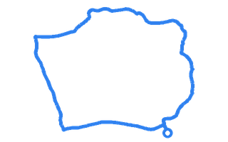 Route shape for Route 12 at Bridgend DTC