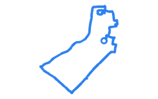 Route shape for Route 1 at Bridlington DTC