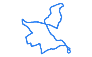 Route shape for Route 2 at Bristol (Brislington) DTC
