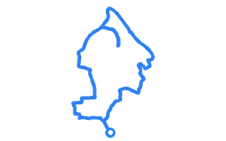 Route shape for Route 10 at Bristol (Kingswood) DTC