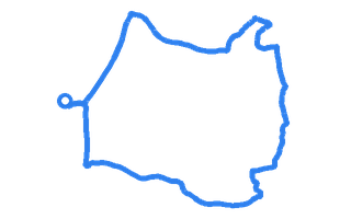 Route shape for Route 17 (NEW) at Bristol (Kingswood) DTC