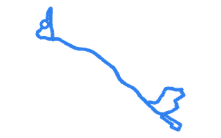 Route shape for Route 3 at Bromsgrove DTC