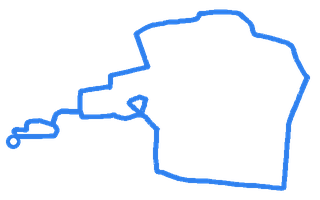 Route shape for Route 4 at Burgess Hill DTC