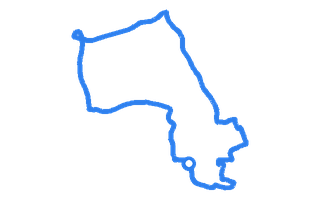 Route shape for Route 10 at Burgess Hill DTC