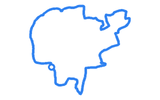 Route shape for Route 11 at Burgess Hill DTC