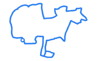 Route shape for Route 13 at Burgess Hill DTC
