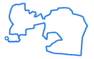 Route shape for Route 14 at Burgess Hill DTC