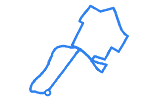 Route shape for Route 1 at Burton-on-Trent DTC