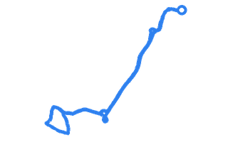 Route shape for Route 3 at Burton-on-Trent DTC
