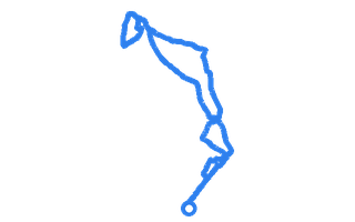 Route shape for Route 8 at Burton-on-Trent DTC