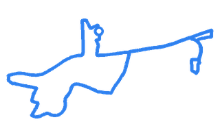 Route shape for Route 1 at Bury Lancashire DTC