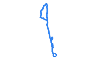 Route shape for Route 16 at Bury Lancashire DTC