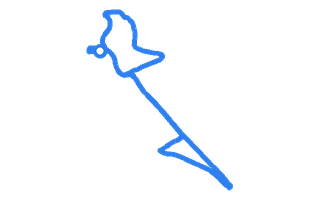 Route shape for Route 3 at Buxton DTC