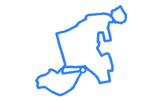 Route shape for Route 8 at Buxton DTC