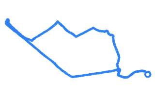 Route shape for Route 12 (NEW) at Cambridge (Brookmount Court) DTC