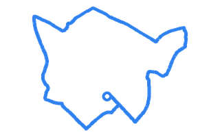 Route shape for Route 15 at Cambridge (Brookmount Court) DTC