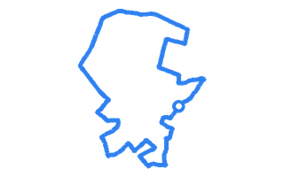 Route shape for Route 1 at Cannock DTC