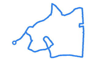 Route shape for Route 3 at Cannock DTC