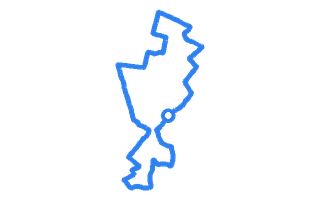 Route shape for Route 4 at Cannock DTC