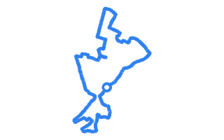 Route shape for Route 6 at Cannock DTC