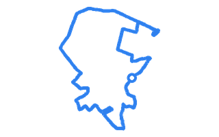 Route shape for Route 7 at Cannock DTC
