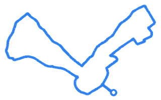 Route shape for Route 2 at Canterbury DTC