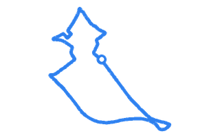 Route shape for Route 6 at Canterbury DTC