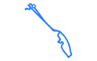 Route shape for Route 9 at Canterbury DTC