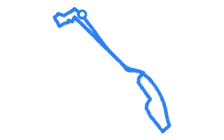 Route shape for Route 11 at Canterbury DTC