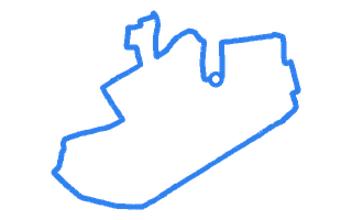 Route shape for Route 6 at Cardiff (Llanishen) DTC