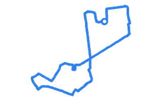 Route shape for Route 7 at Cardiff (Llanishen) DTC