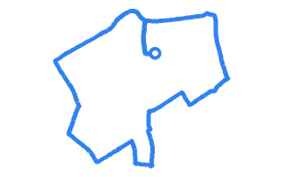 Route shape for Route 9 at Cardiff (Llanishen) DTC