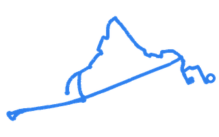 Route shape for Route 3 at Cardington DTC