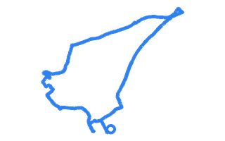 Route shape for Route 4 at Cardington DTC