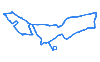 Route shape for Route 6 at Cardington DTC