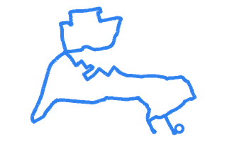 Route shape for Route 9 at Cardington DTC