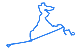 Route shape for Route 11 at Cardington DTC