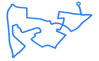 Route shape for Route 2 at Carlisle DTC
