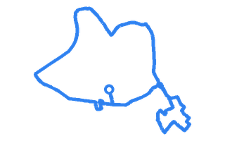 Route shape for Route 5 at Carlisle DTC