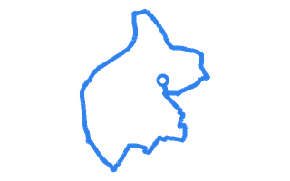 Route shape for Route 14 at Carlisle DTC