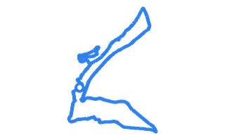 Route shape for Route 12 at Carmarthen DTC