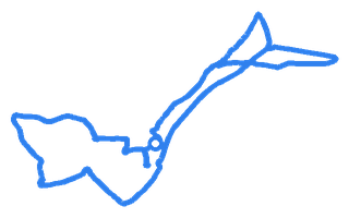 Route shape for Route 14 at Carmarthen DTC