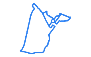 Route shape for Route 2 at Castle Douglas DTC