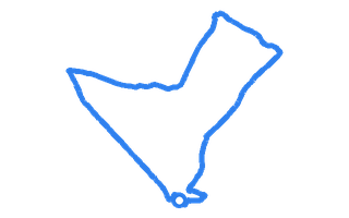 Route shape for Route 10 at Castle Douglas DTC