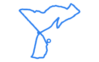 Route shape for Route 12 at Castle Douglas DTC