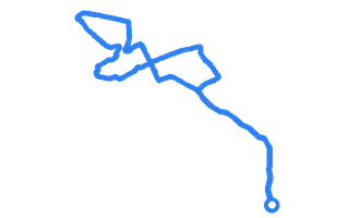 Route shape for Route 11 at Chadderton (Oldham) DTC