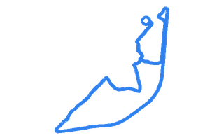Route shape for Route 2 at Chelmsford DTC (Witham)