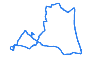 Route shape for Route 10 at Chelmsford (Hanbury Road) DTC