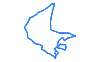 Route shape for Route 2 at Cheltenham DTC