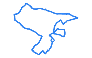 Route shape for Route 3 at Cheltenham DTC
